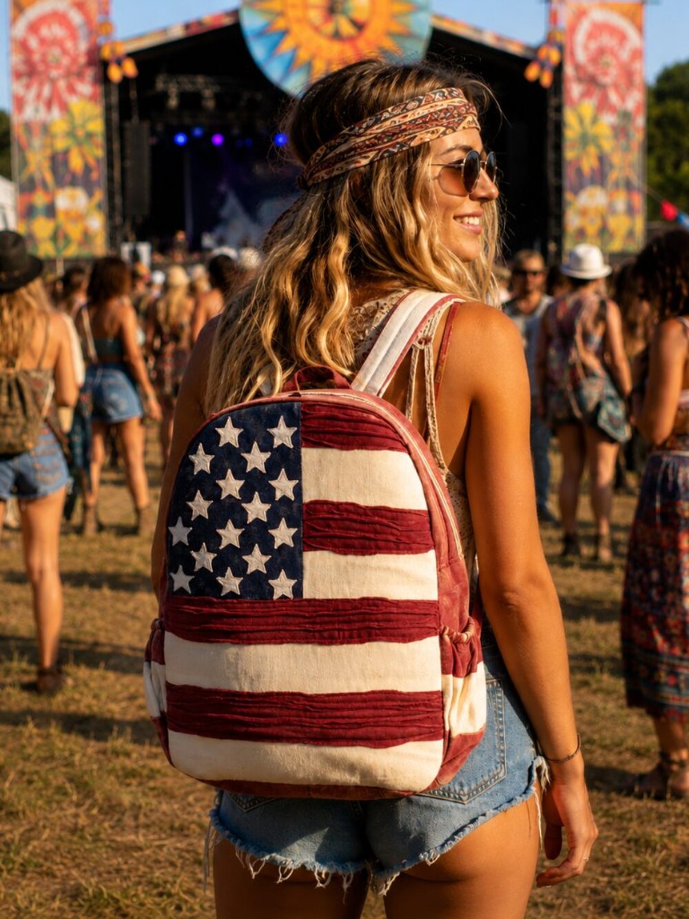 NWT Americana Cotton Lightweight Backpack